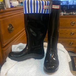 Original Hunter tall boots 7, Snow Socks